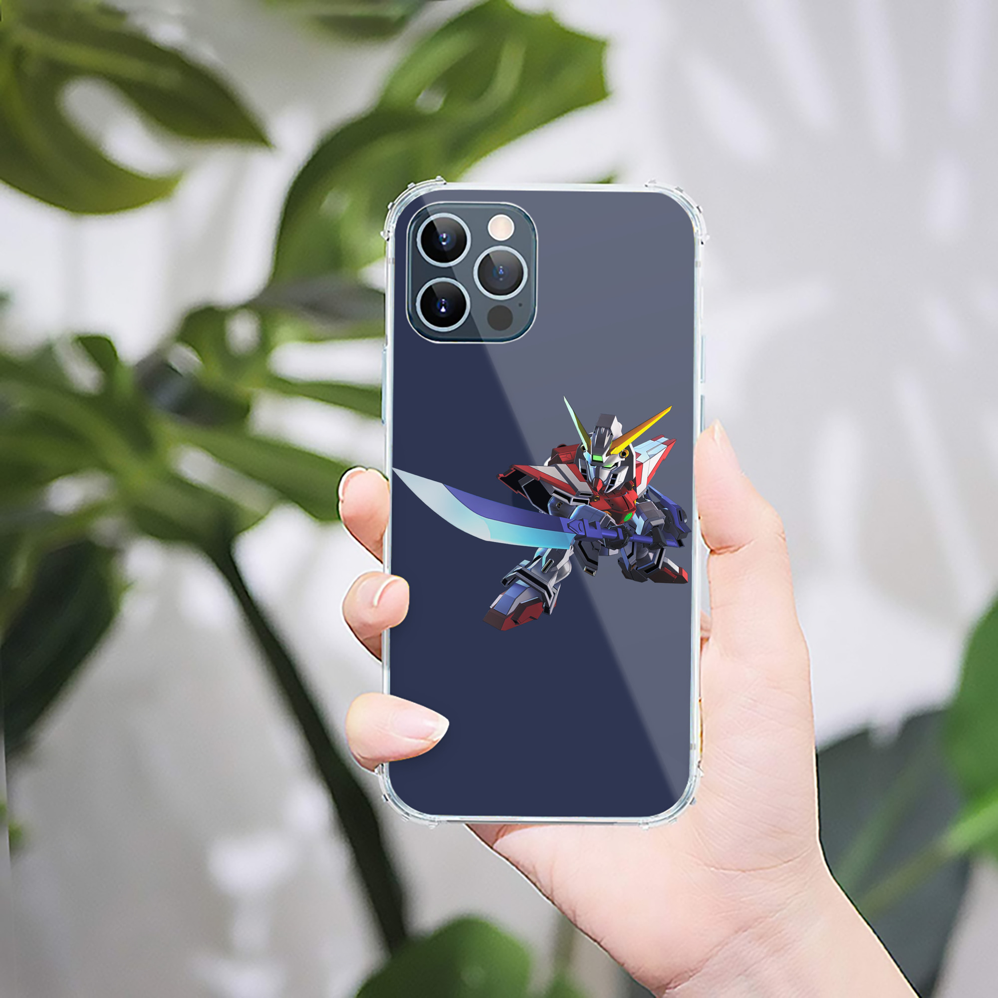 （画像用） 機動戦士ガンダム Mobile Suit Gundam 【iPhone 12シリーズ対応】透明スマホケース（クリアソフトケース）